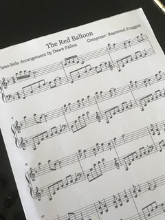 Sheet Music-The Red Balloon